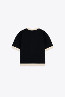 KORTÄRMAD STICKAD CARDIGAN