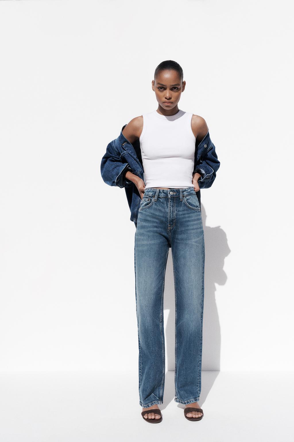 TRF-jeans med hög midja