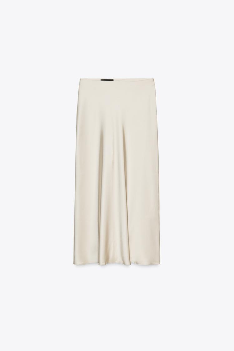 SATIN MIDI-KJOL