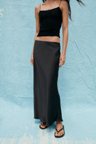 SATIN MIDI-KJOL