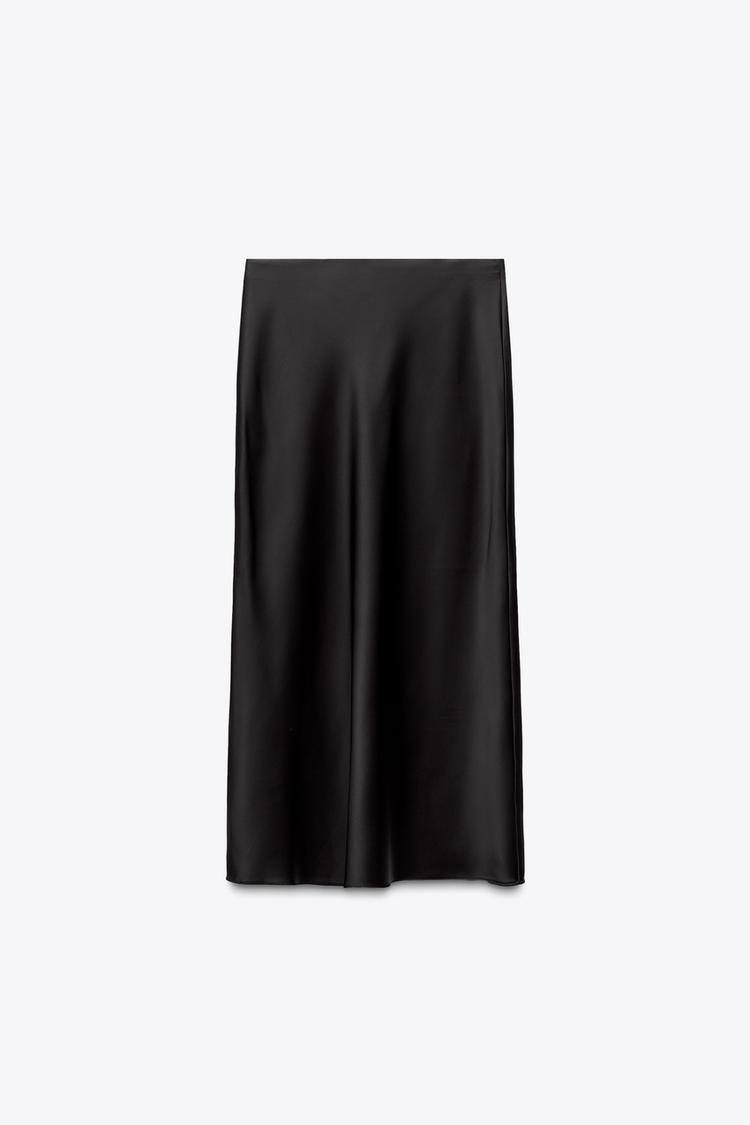SATIN MIDI-KJOL