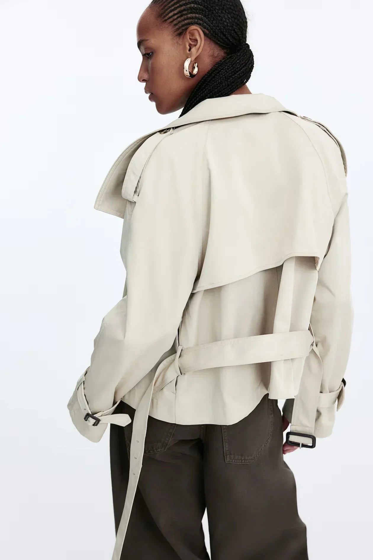 Trenchcoat med knappar 