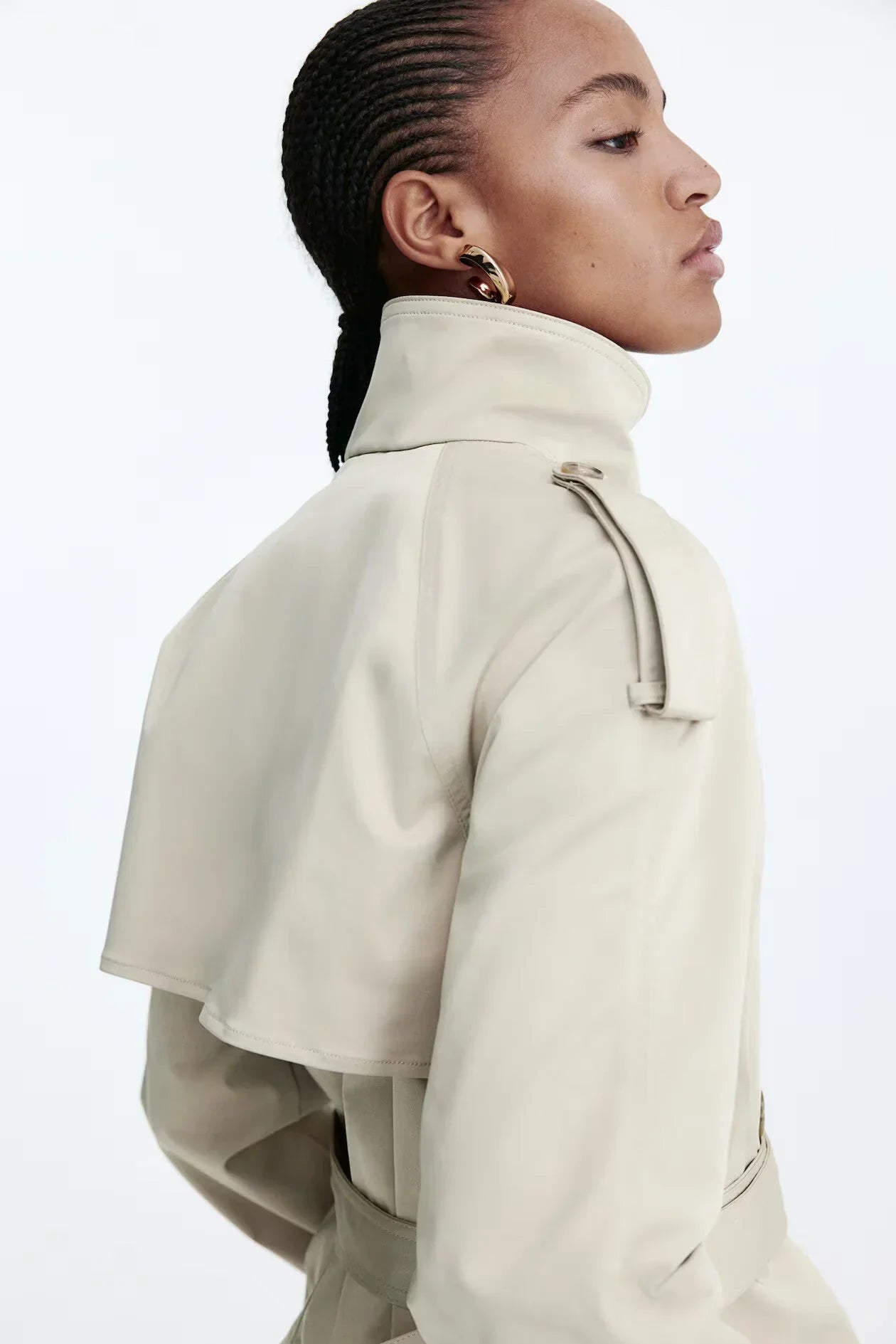 Trenchcoat med knappar 
