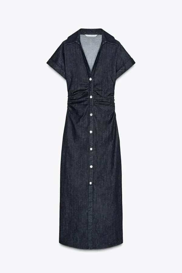 JEANSMIDIKLÄNNING
