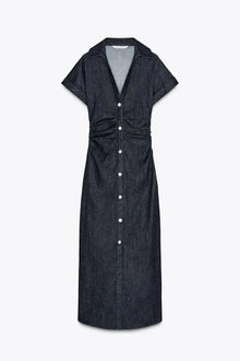 JEANSMIDIKLÄNNING