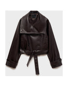 LEATHER TRENCH JACKET