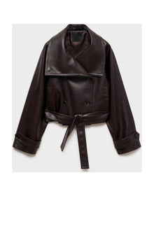 LEATHER TRENCH JACKET