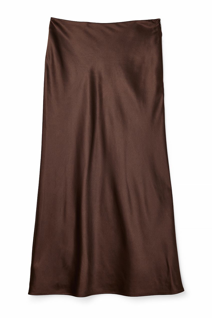 SATIN MIDI-KJOL