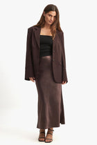 SATIN MIDI-KJOL